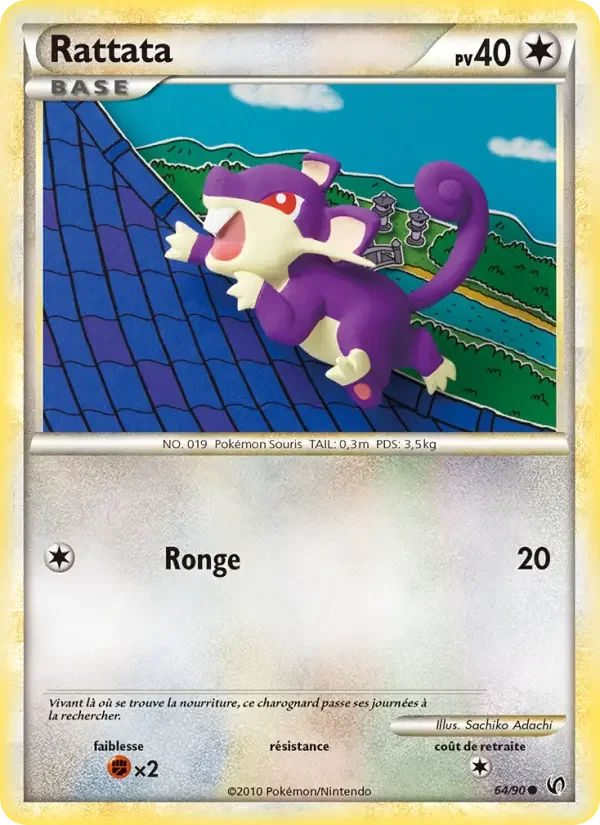 Carte Pokémon Rattata — Indomptable