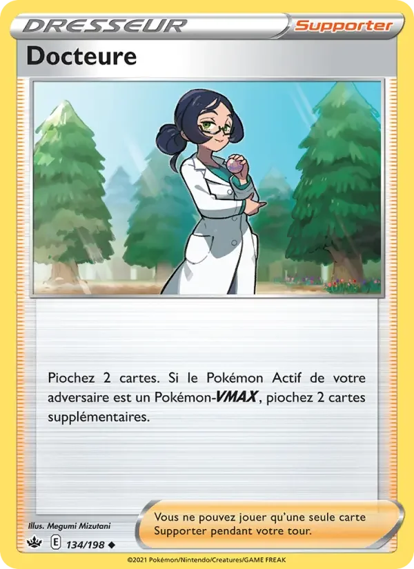 Carte Pokémon Docteure — Règne de Glace
