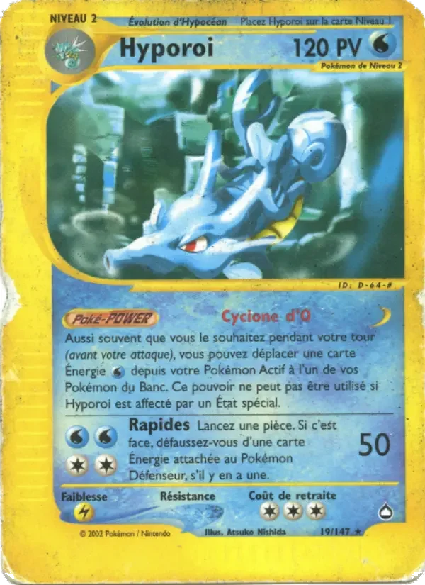 Carte Pokémon Hyporoi — Aquapolis
