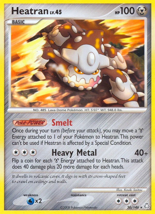 Carte Pokémon Heatran — Éveil des Légendes