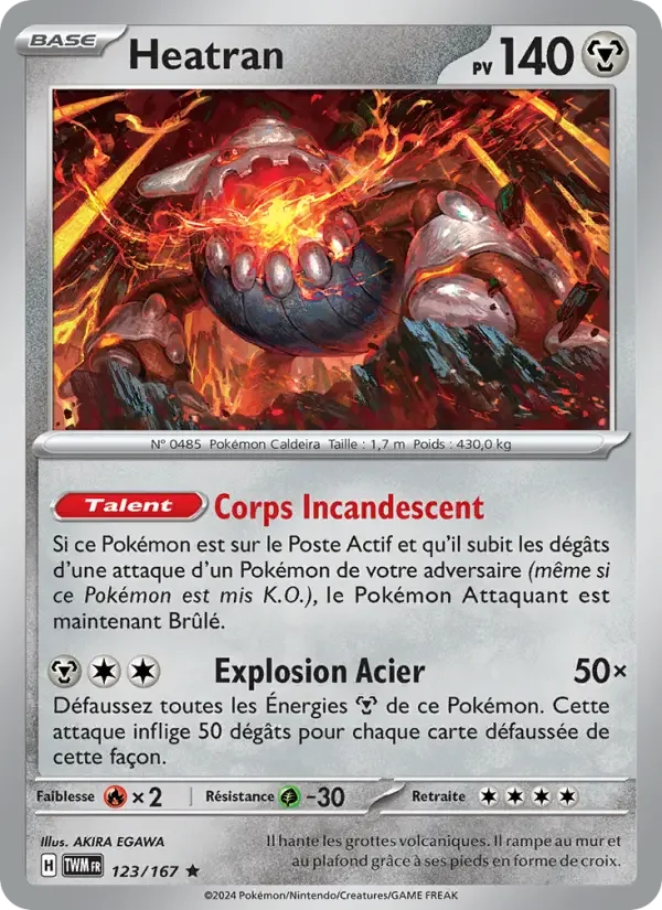 Carte Pokémon Heatran — Mascarade Crépusculaire