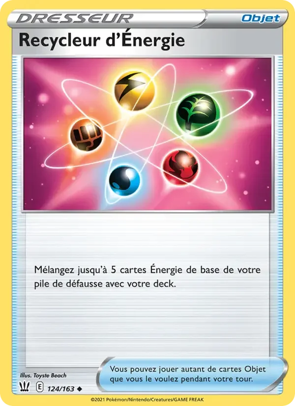 Carte Recycleur d'Énergie