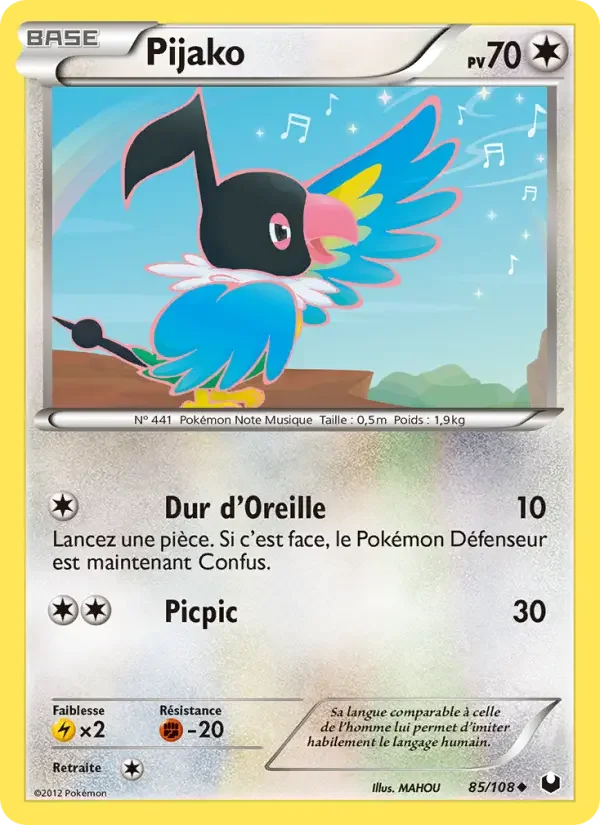 Carte Pokémon Pijako — Explorateurs Obscurs