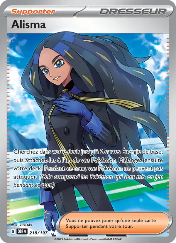 Carte Pokémon Alisma — Flammes Obsidiennes