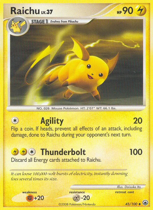 Carte Pokémon Raichu — Aube Majestueuse