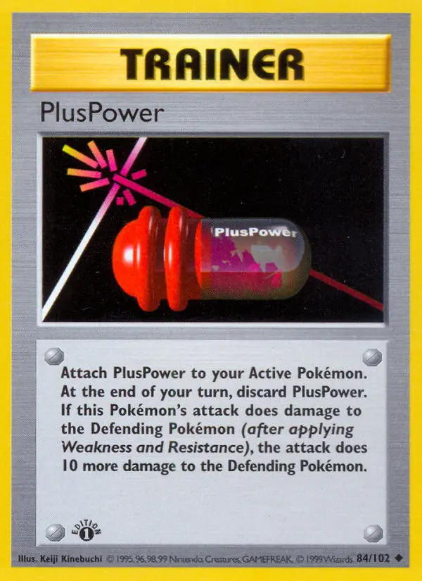 Carte Pokémon PlusPower — Promos Noir et Blanc