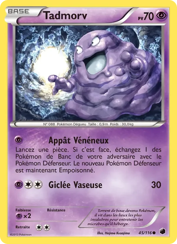 Carte Pokémon Tadmorv — Glaciation Plasma