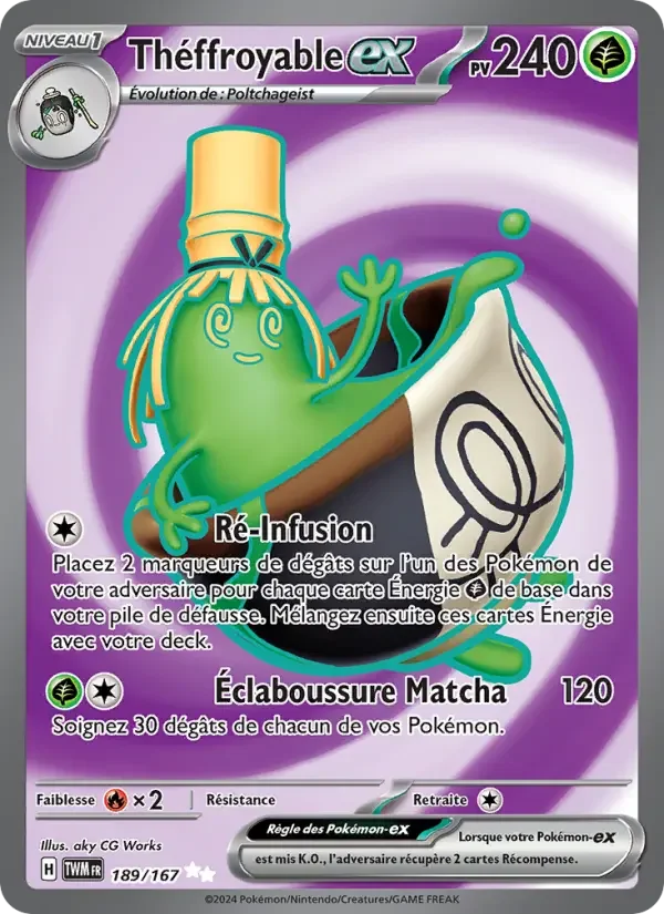 Carte Pokémon Théffroyable-ex — Mascarade Crépusculaire