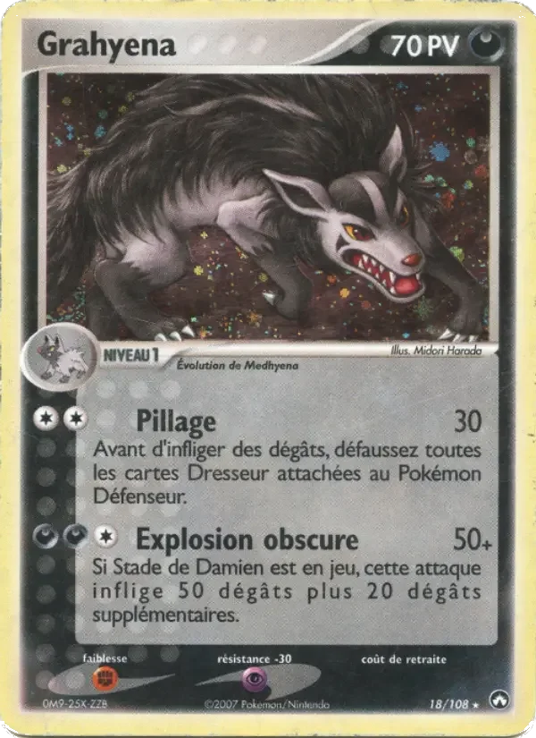 Carte Pokémon Grahyena — Gardiens du Pouvoir