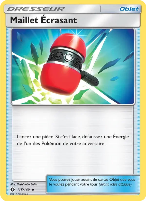 Carte Pokémon Maillet Écrasant — Soleil et Lune