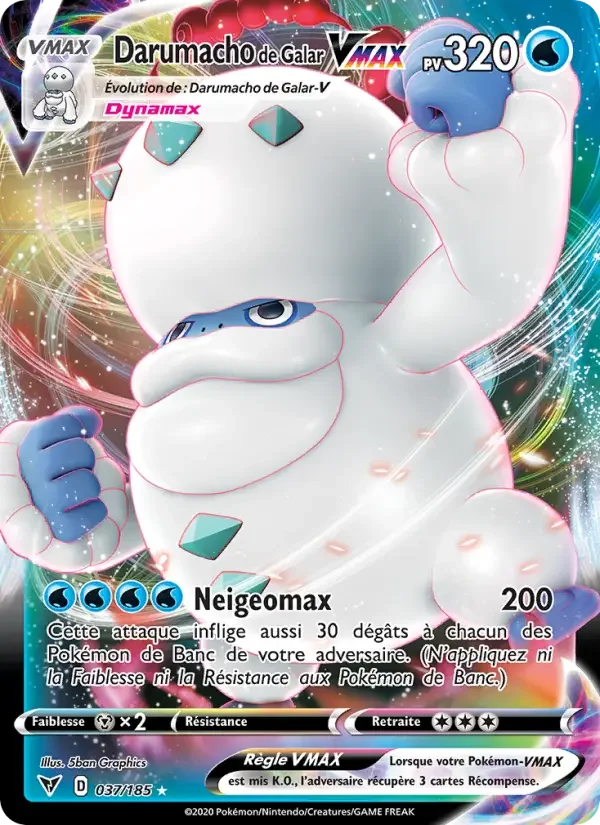 Carte Darumacho de Galar VMAX