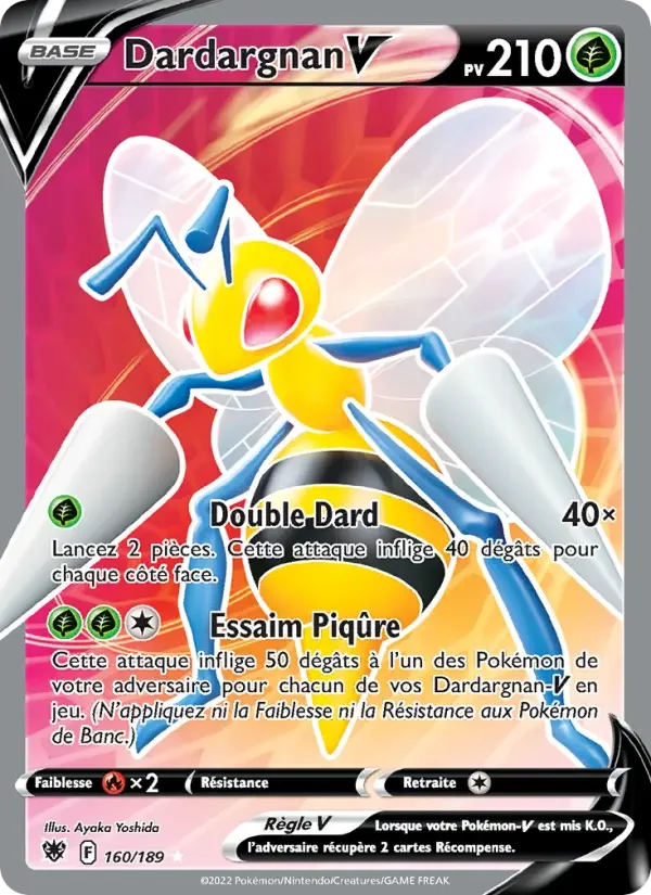 Carte Pokémon Dardargnan V — Astres Radieux