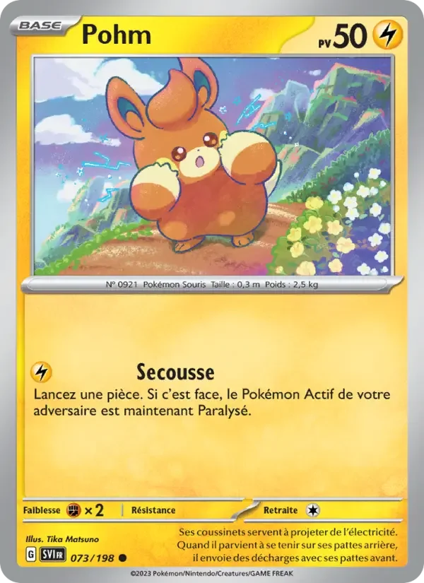Carte Pokémon Pohm — Écarlate et Violet