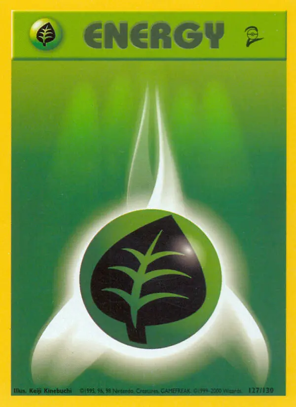 Carte Pokémon Énergie Plante — Base Set 2