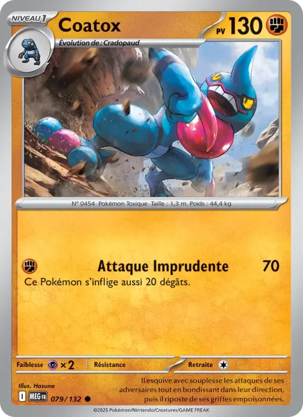 Carte Pokémon Coatox — Méga-Évolution