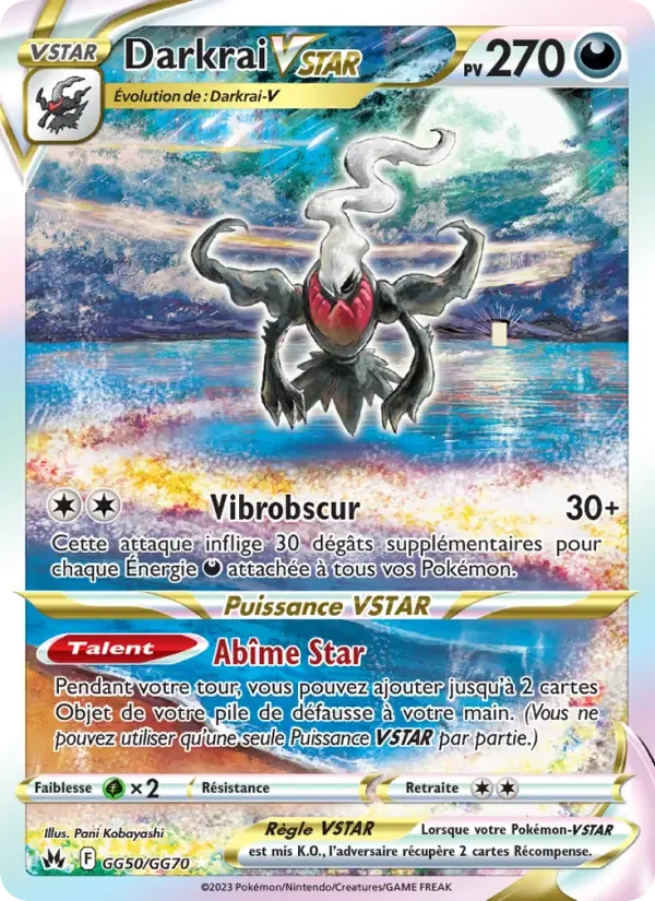 Carte Pokémon Darkrai VSTAR — Zénith Suprême