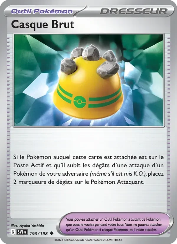 Carte Pokémon Casque Brut — Écarlate et Violet