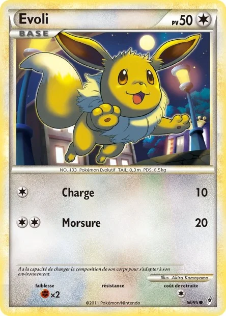 Carte Pokémon Évoli — L'Appel des Légendes