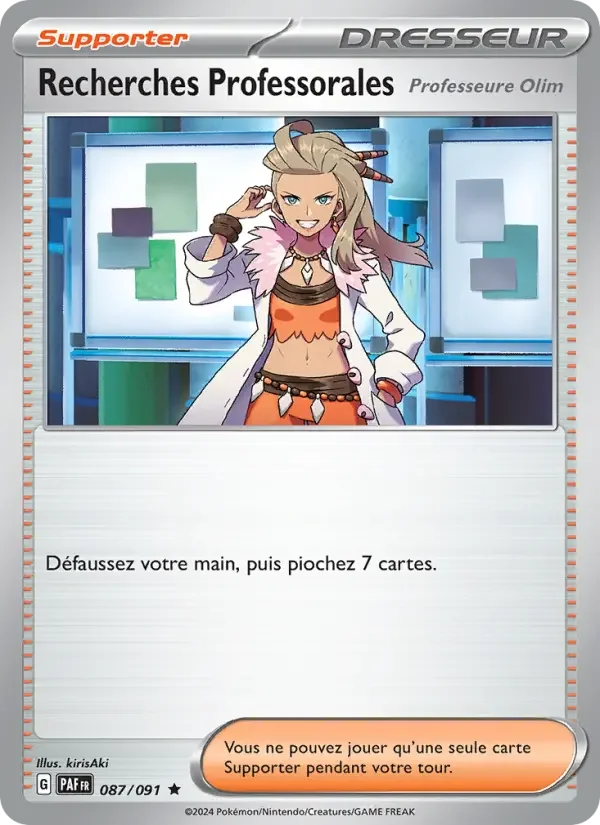 Carte Pokémon Recherches Professorales — Destinées de Paldea