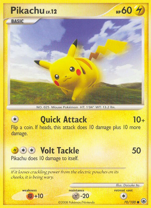 Carte Pikachu