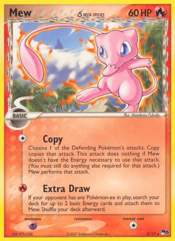 Carte Mew δ