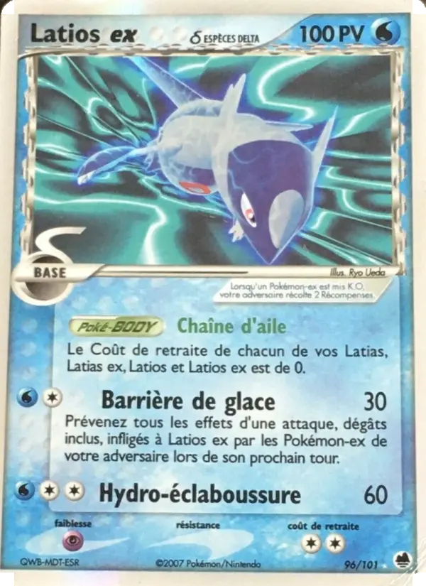 Carte Pokémon Latios ex δ — Île des Dragons