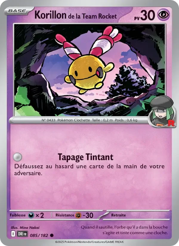 Carte Pokémon Korillon de la Team Rocket — Rivalités Destinées