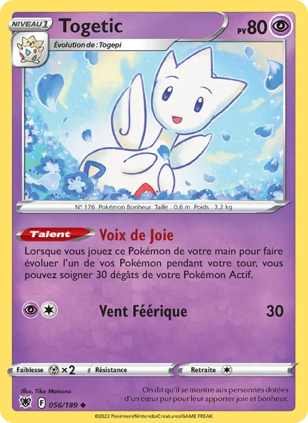 Carte Pokémon Togetic — Astres Radieux