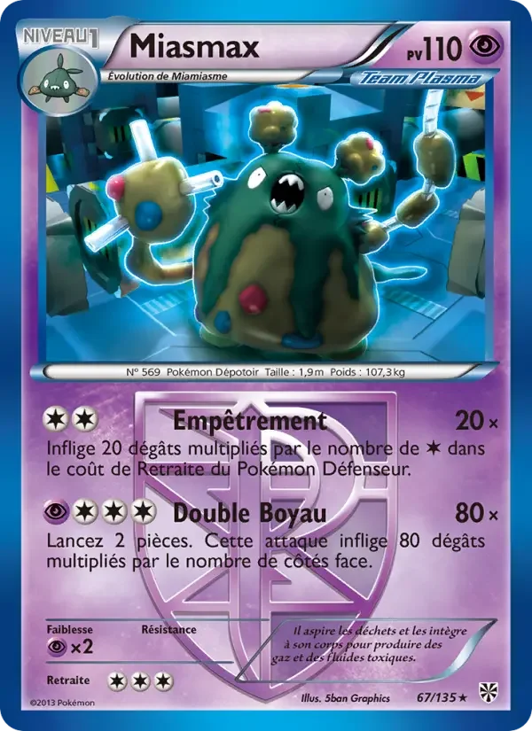 Carte Pokémon Miasmax — Tempête Plasma