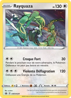 Carte Pokémon Rayquaza — Promos Épée et Bouclier