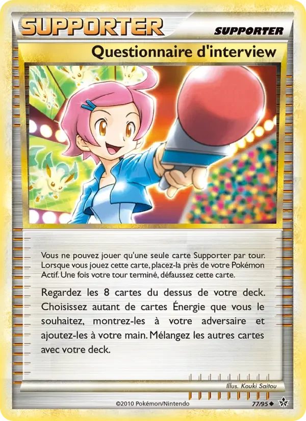 Carte Pokémon Questionnaire d’interview — Déchaînement