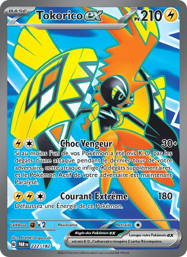 Carte Pokémon Tokorico-ex — Faille Paradoxe