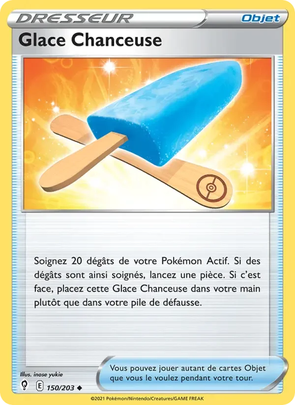 Carte Glace Chanceuse