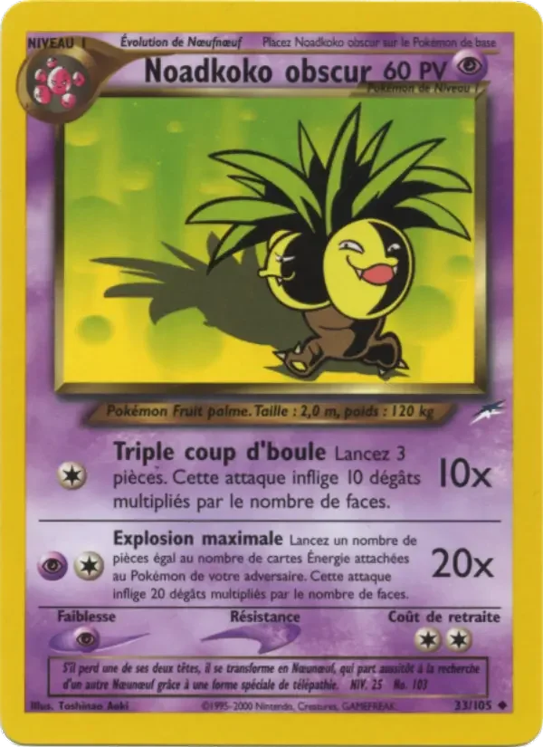 Carte Pokémon Noadkoko obscur — Neo Destiny