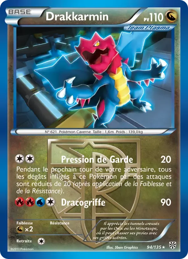 Carte Pokémon Drakkarmin — Tempête Plasma