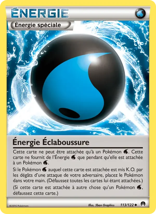 Carte Énergie Éclaboussure