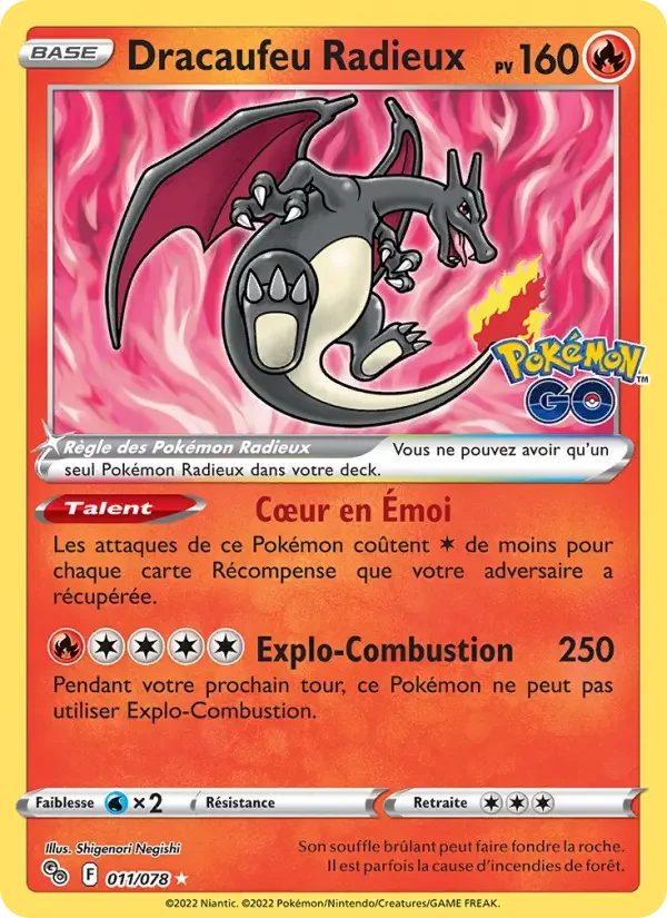 Carte Dracaufeu Radieux