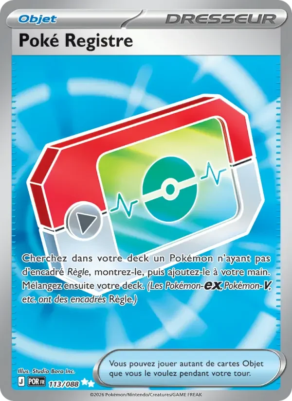 Carte Poké Registre