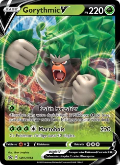 Carte Pokémon Gorythmic V — Promos Épée et Bouclier