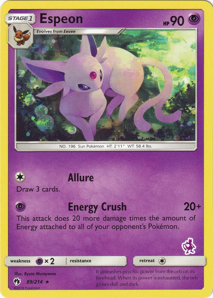 Carte Pokémon Mentali — Tonnerre Perdu