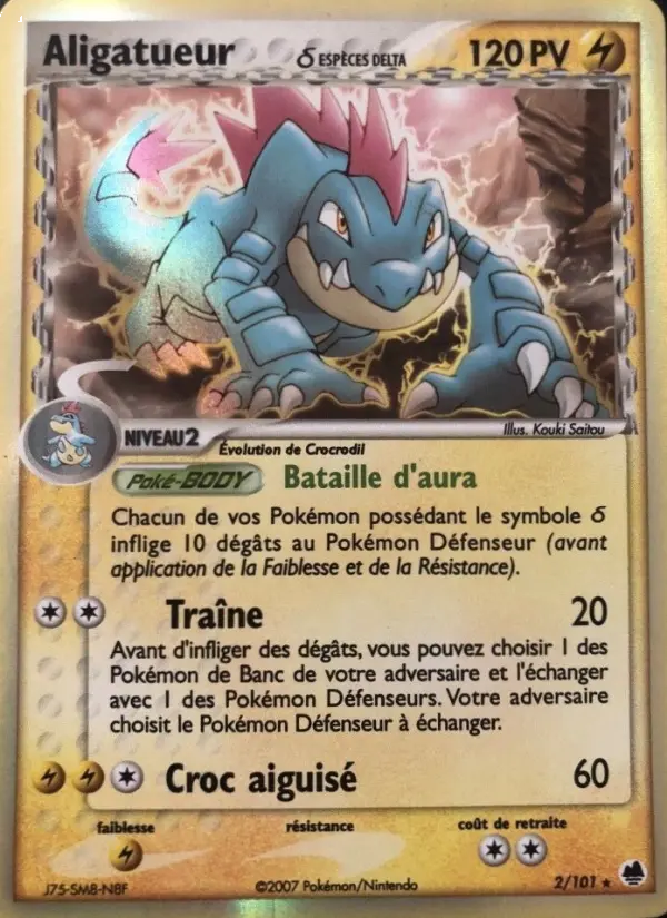 Carte Aligatueur δ
