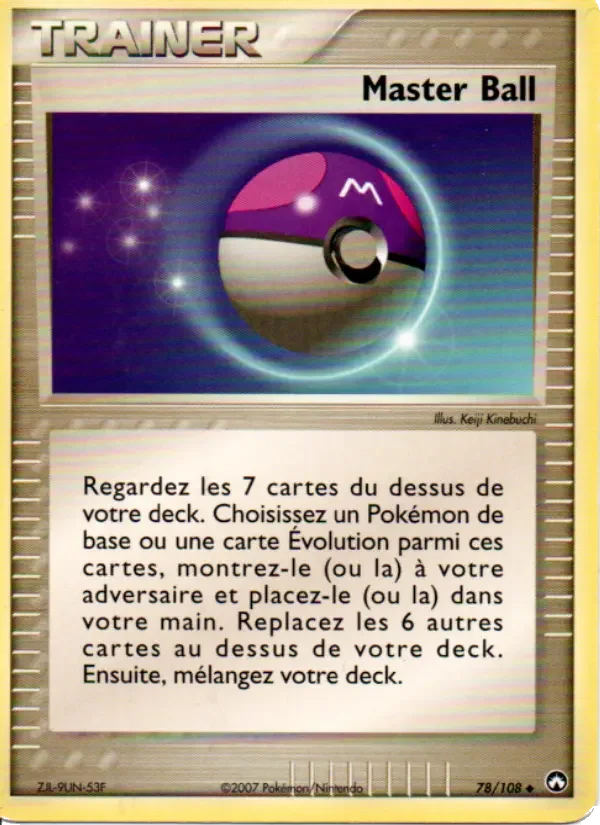 Carte Pokémon Master Ball — Gardiens du Pouvoir