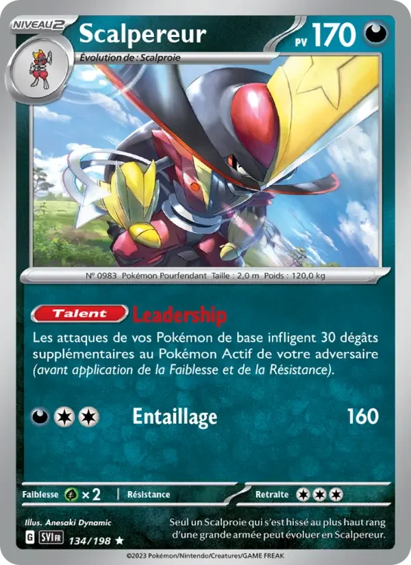 Carte Pokémon Scalpereur — Écarlate et Violet
