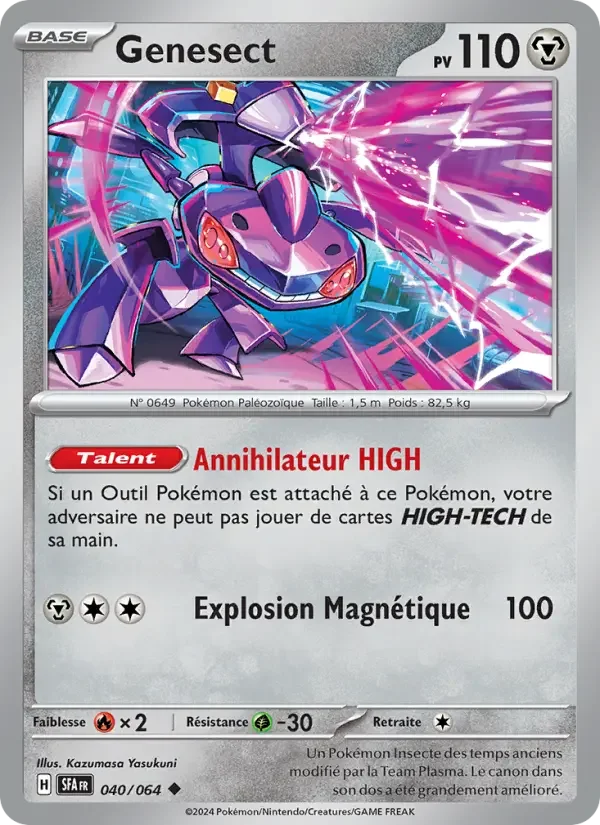 Carte Pokémon Genesect — Fable Nébuleuse