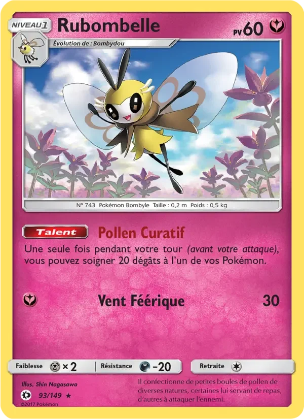 Carte Pokémon Rubombelle — Soleil et Lune