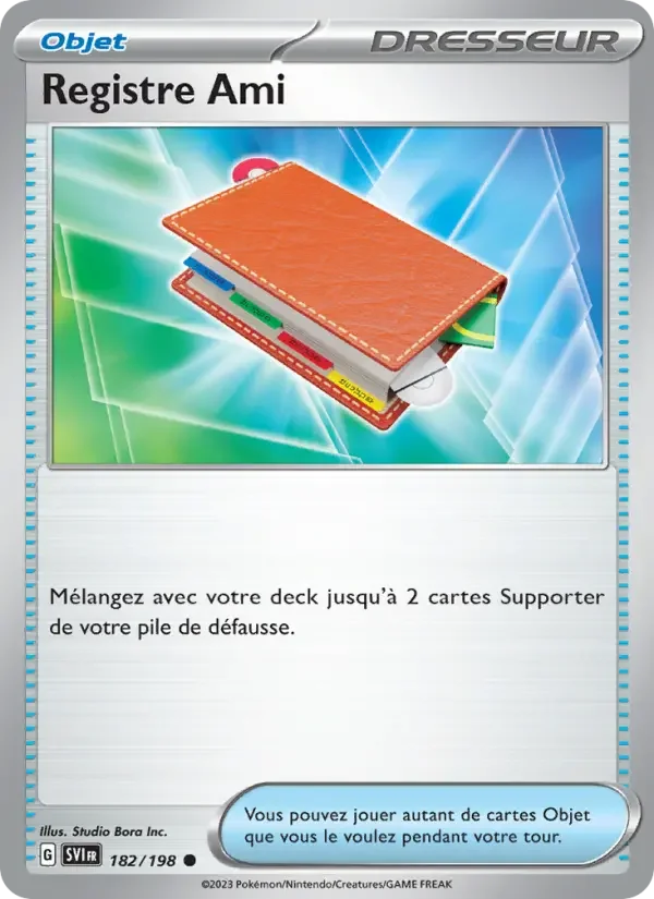 Carte Registre Ami