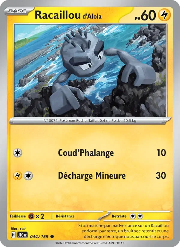 Carte Pokémon Racaillou d'Alola — Aventures Ensemble