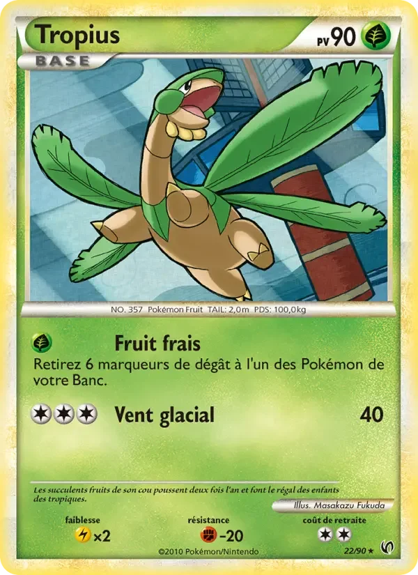 Carte Pokémon Tropius — Indomptable