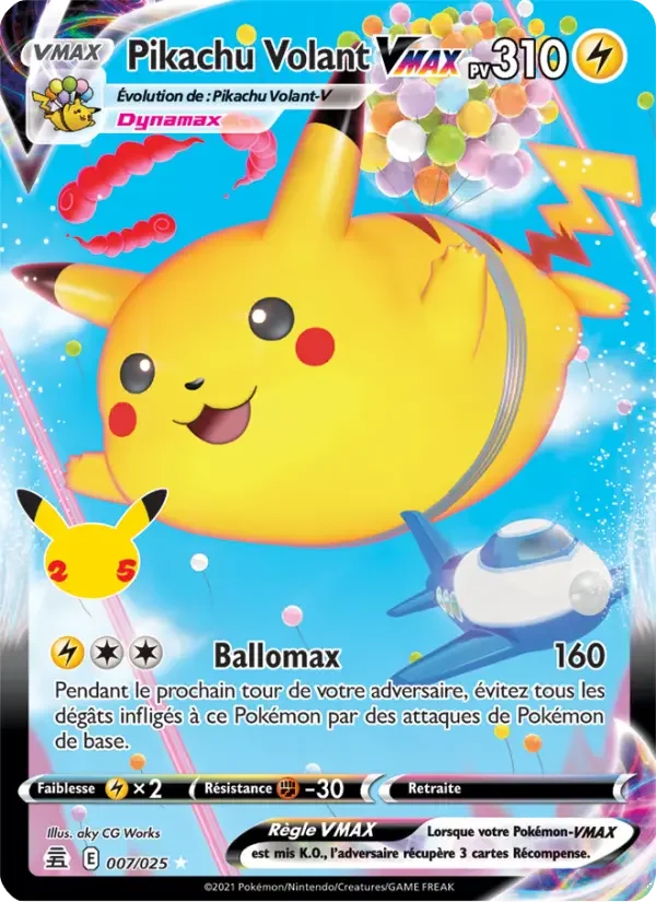 Carte Pikachu Volant VMAX