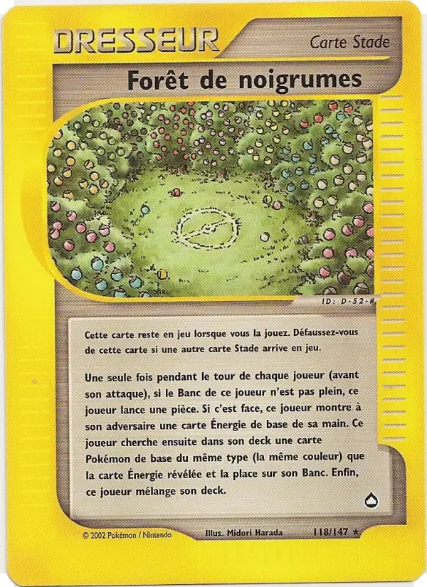 Carte Pokémon Forêt de noigrumes — Aquapolis